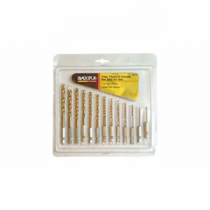 Drill Set HSS 13Pce. Tit. Coated Hex.