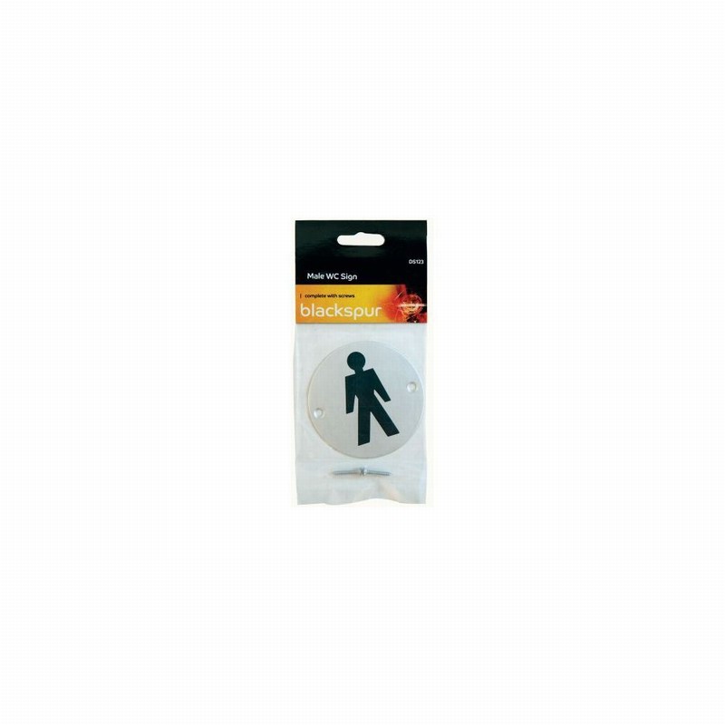 Sign WC Male Aluminium D