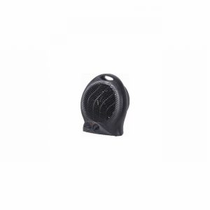 Heater Fan 2Kw Upright & Thermostat + Cool Air Black