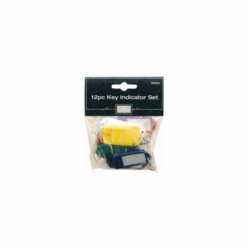Key Tag Ass. Colours 12pk