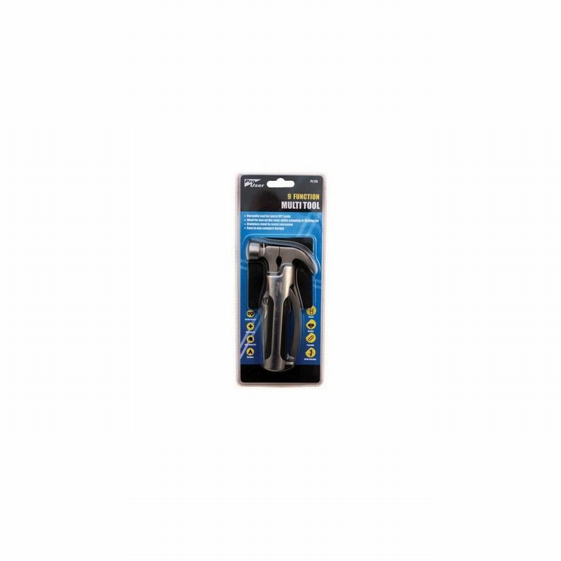Multi Tool 9 Function Hammer Head SS & Holster