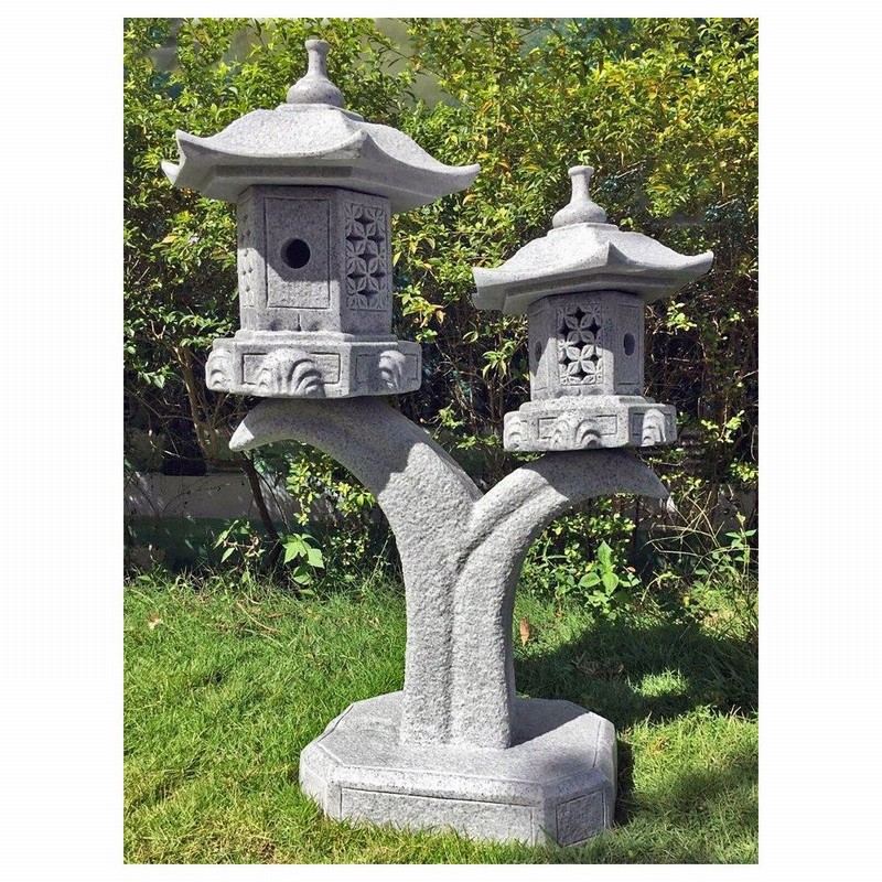 Garden Ornament DBL CANTILVR PAGODA GRANITE Colour 100cm