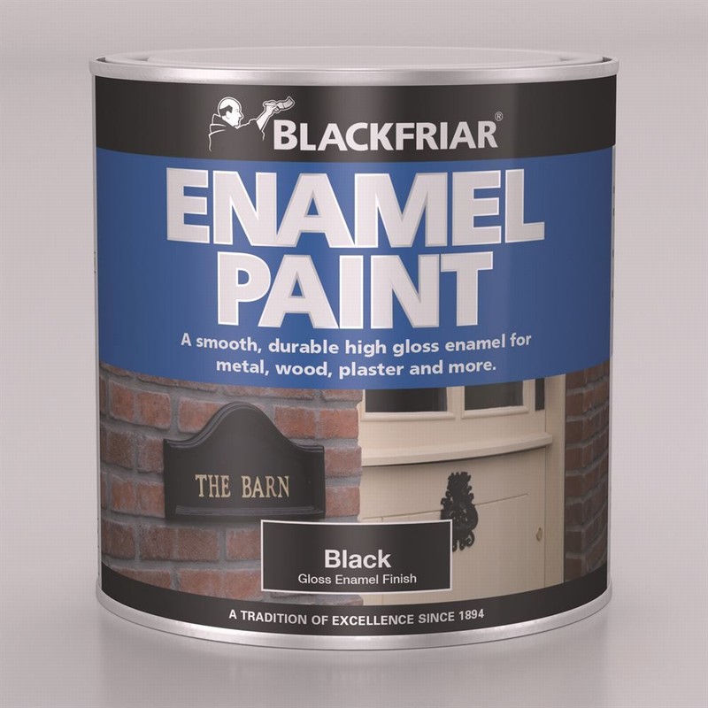 Paint High Gloss Enamel Black 125ml