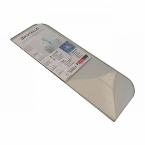 Shelf CRISTALLO Floating Glass Clear 60x28cm Radius Edge D