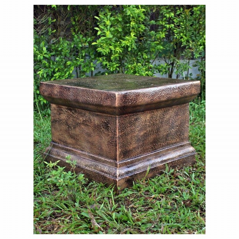 Garden Ornament VICTORIAN PLINTH SMALL BRONZE Colour 20cm