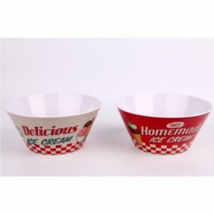 Bowl Melamine BBQ Design 14x7cm