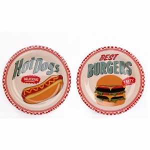 Plate Melamine BBQ Design 20cm