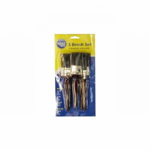 Paintbrush Set 5Pce. Maroon Handle D