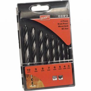 Drill Set for Wood 8Pce. Brad Point