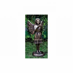 Garden Ornament FAIRY OF THE BIRDS BRONZE Colour 55cm