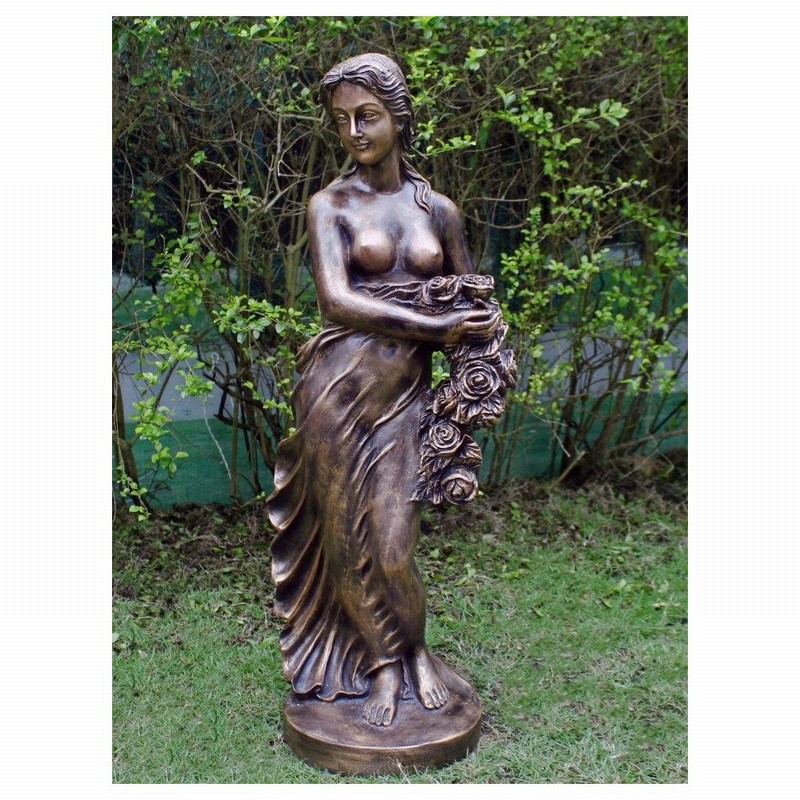 Garden Ornament IRIS BRONZE Colour 85cm