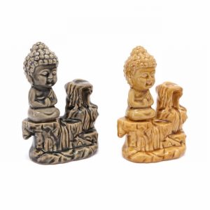 Backflow Burner Statue with Buddha Porcelain 17cm