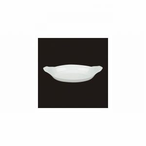 Dish Oval Eared 22.5cm White