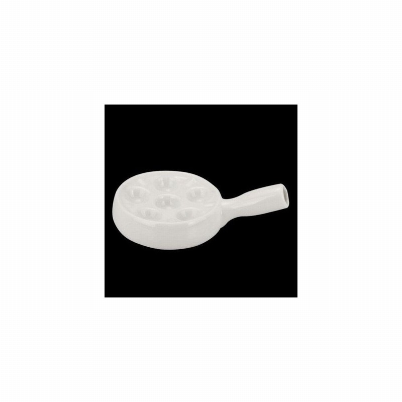 Dish Snail 6 Hole White