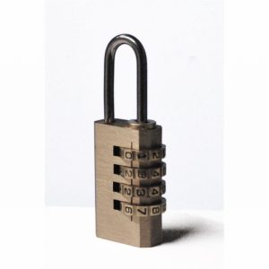 Padlock Brass Combination Med.