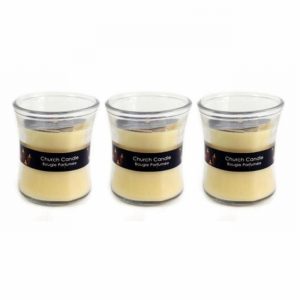 Candle in 3oz Curved Jar Cream Sandalwood & Frankincense