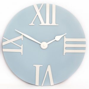 Clock 30cm Pastel Blue