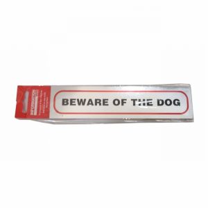 Sign Self Ad. 170x40mm BEWARE OF THE DOG