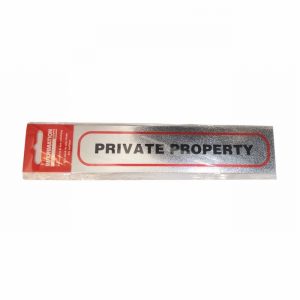 Sign Self Ad. 170x40mm PRIVATE PROPERTY