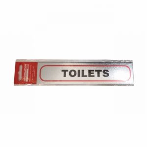 Sign Self Ad. 170x40mm TOILETS