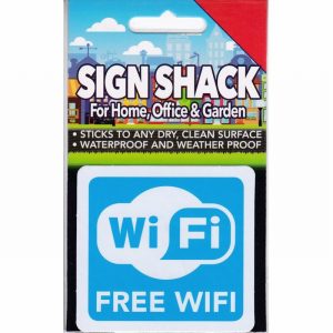 Sign Self As. 80x75mm FREE WIFI