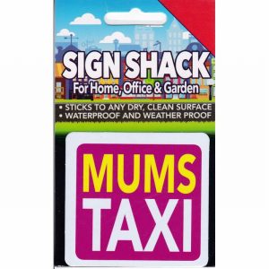 Sign Self As. 80x75mm MUMS TAXI