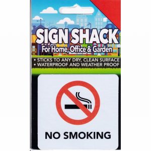 Sign Self As. 80x75mm NO SMOKING