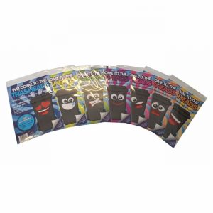 Sticker Set Trash Heads Beaming For W/Bins +