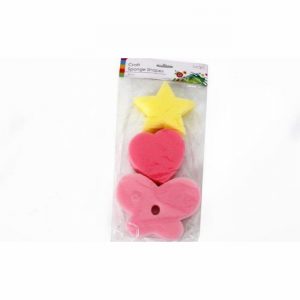 Paint Sponge Shapes x3 Crafting Stamps