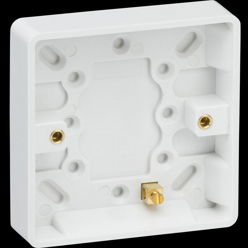 Box Surface 1Gang 16mm CURVED EDGE