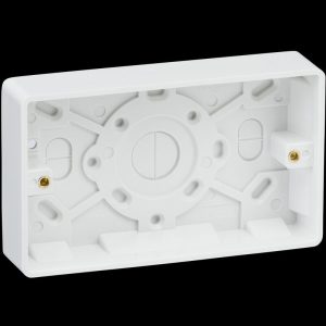 Box Surface 2Gang 25mm CURVED EDGE