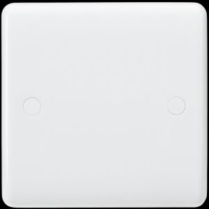 Blank Plate 1Gang CURVED EDGE