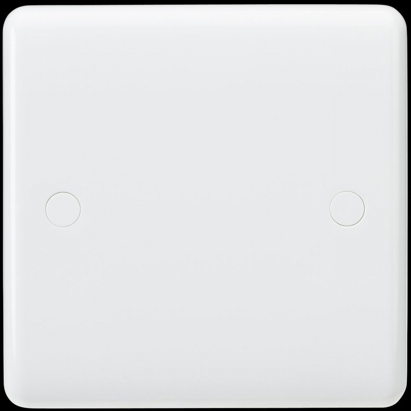 Blank Plate 1Gang CURVED EDGE