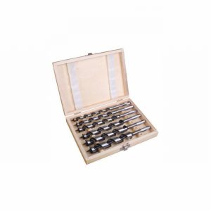 Drill Set Auger 6Pce. 230mm Long in Wooden Case