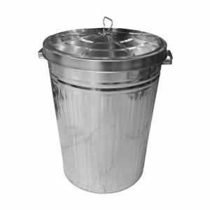 Dustbin Galvanised & Galv. Lid 75Ltr.