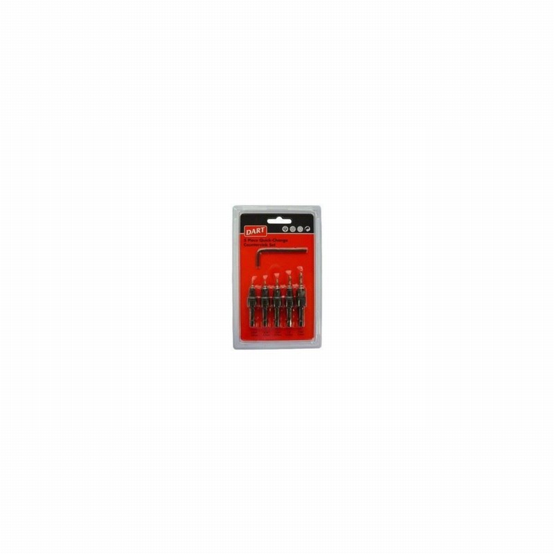 Drill Set Countersink 5Pce. Hex Shank