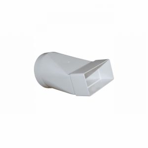 Duct Rect 100x54mm Circular 100mm i.d. Adaptor