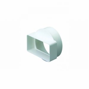 Duct Rect 100x54mm Circular 100mm o.d. Adaptor Compact