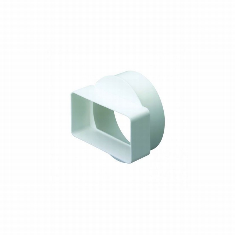 Duct Rect 100x54mm Circular 100mm o.d. Adaptor Compact