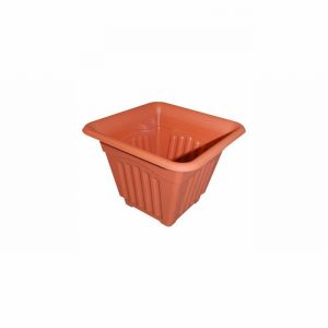 Planter Assorted Type Economy SQUARE Green/Terra.