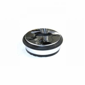 Door Stop Short Pol. Chrome & Rubber D