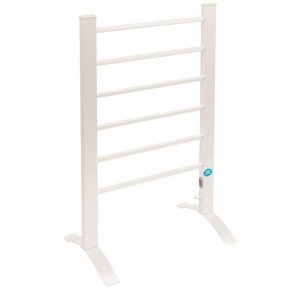 Towel Rail 120Watt 6Bar White Wall or Floor Mount