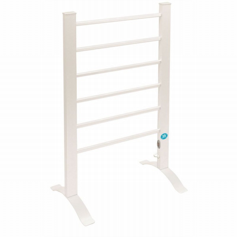 Towel Rail 120Watt 6Bar White Wall or Floor Mount