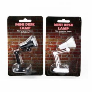 Desk Lamp 12cm Mini Black or White 3xCell Inc.