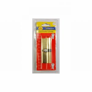 Lock Europrofile 40x40mm Brass