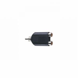 Adaptor Phono Plug to 2 Phono Sockets