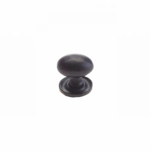 Antique Black Door Knob 38mm Oval