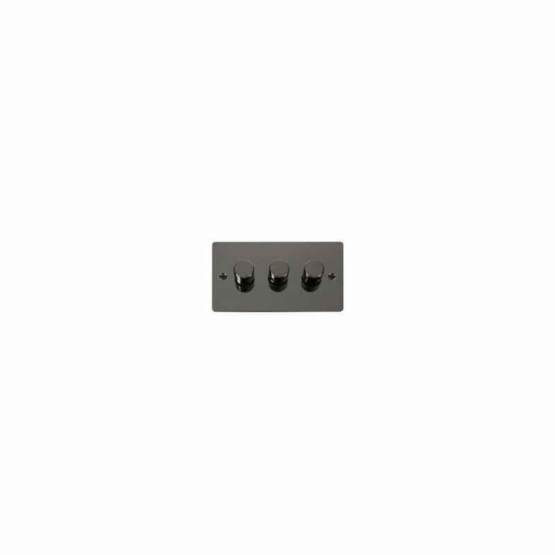 DIMMER 3GANG 2WAY 400W BLACK NICKEL