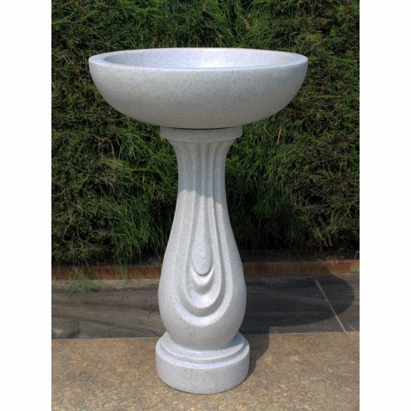 Garden Ornament RIPPLE BIRD BATH GRANITE Colour 70cm