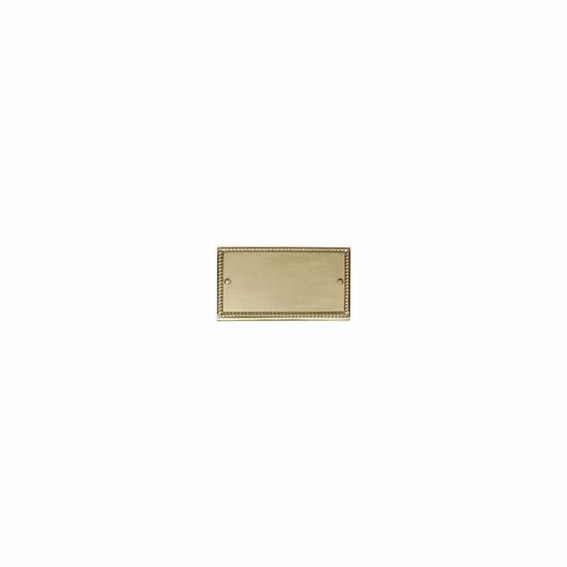 BLANK PLATE 2GANG G.BRASS